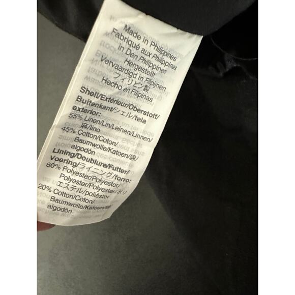 J by J Crew Scalloped Sidewalk Black Elastic Waist Mini Skirt Women's Size 2 - Picture 6 of 9